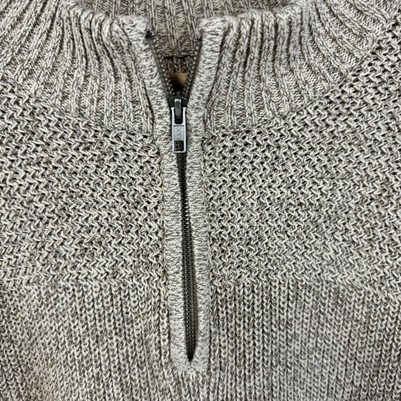 Red Head Men's Knit Heavyweight 1/4 Zip Sweater Brown Size L - Picture 3 of 10